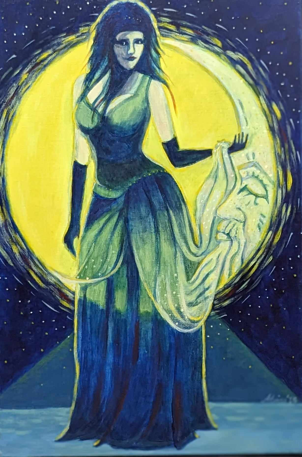 Tarot Study - Moon