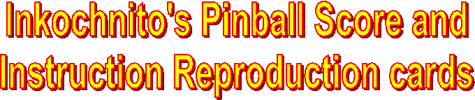 Inkochnito's Pinball Score
