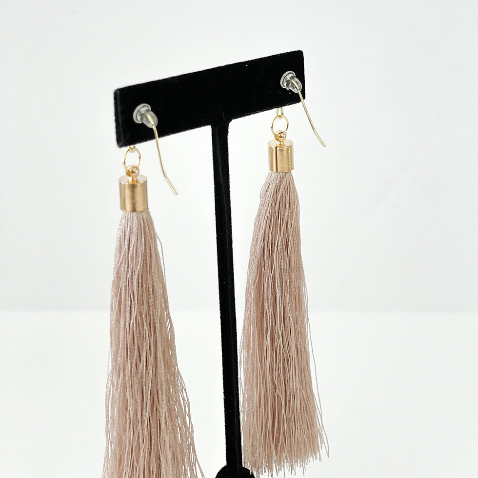 Thumbnail: Long Tassel Earrings | 7 COLORS