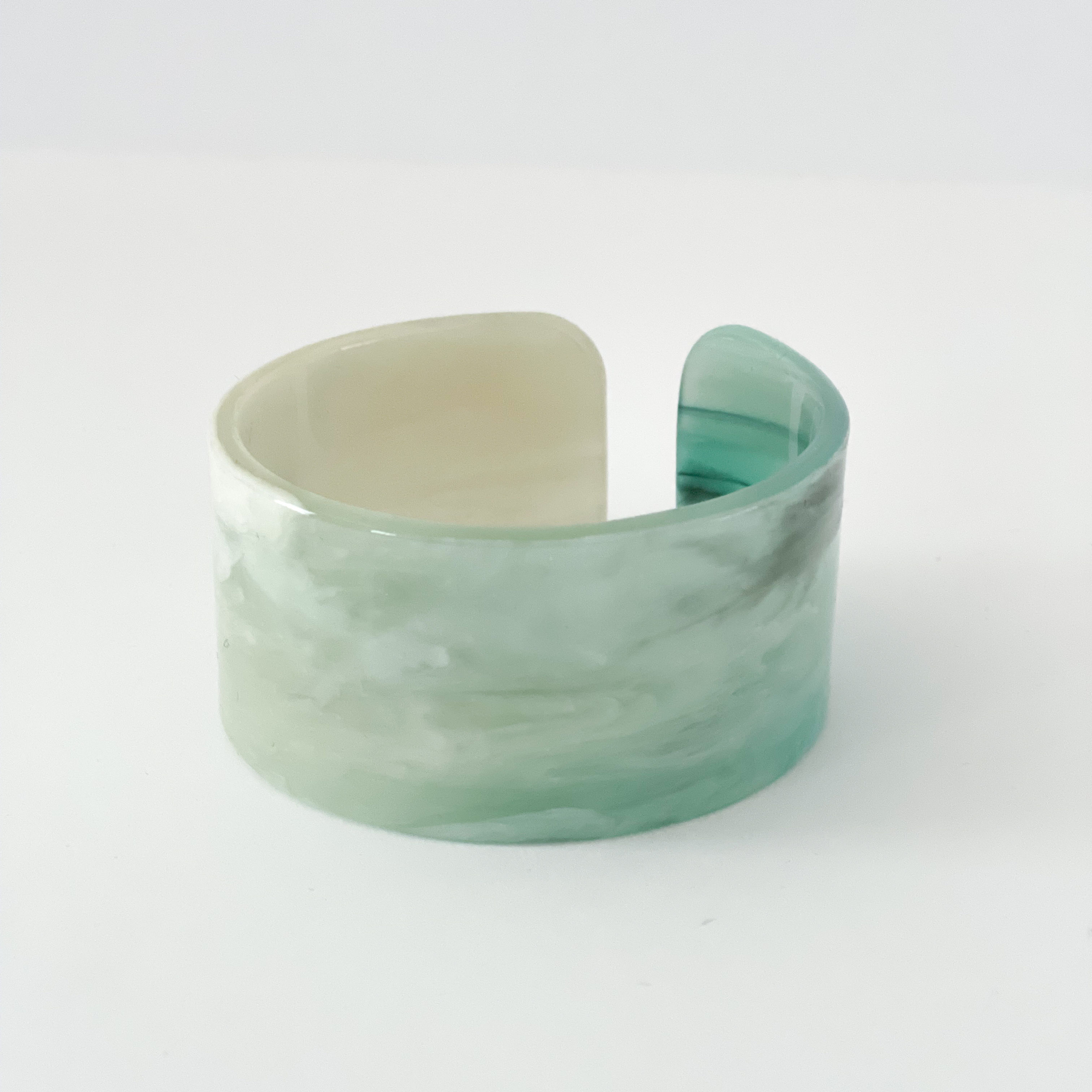 Sea Blue Acrylic Cuff Bracelet
