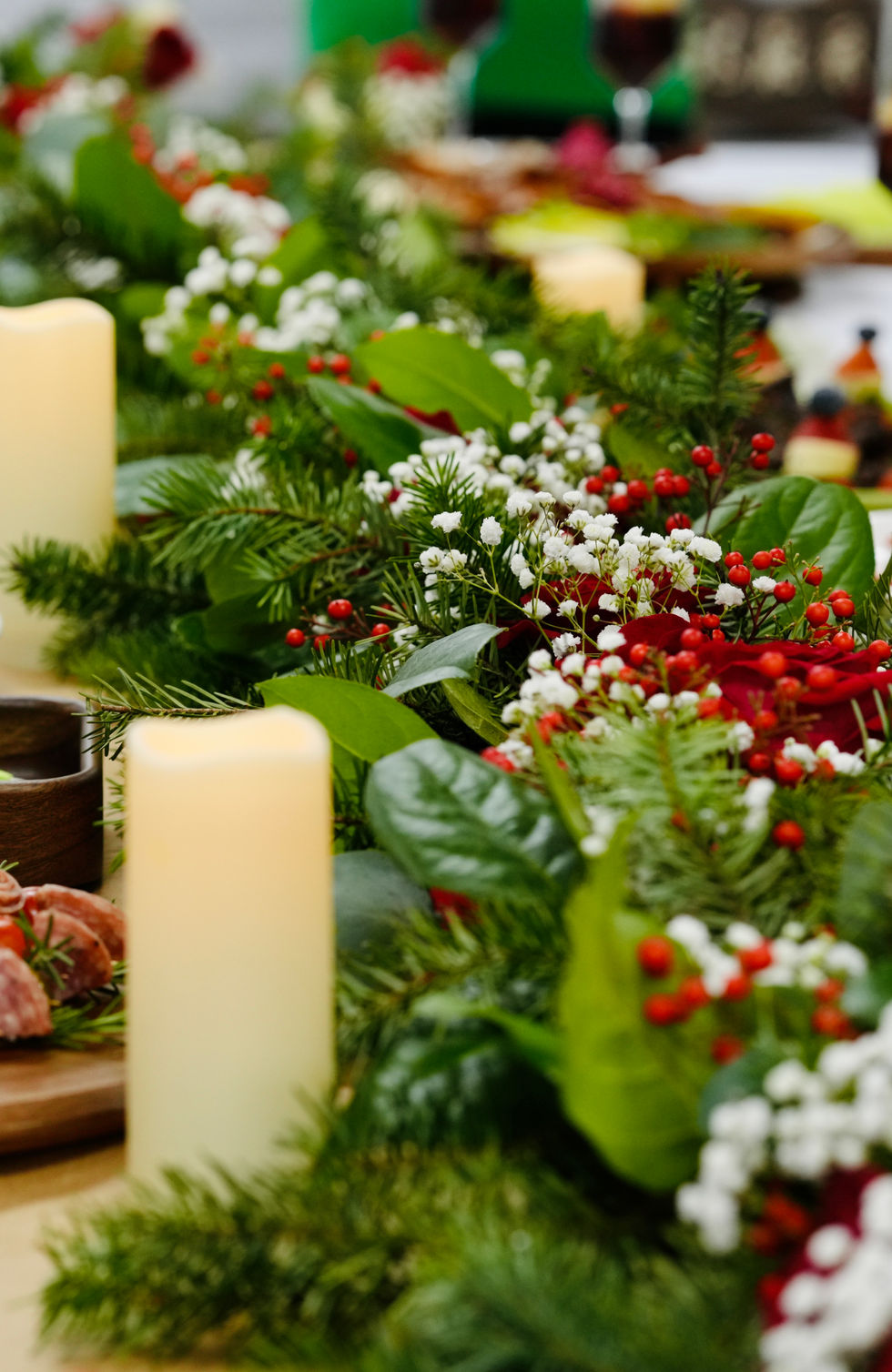 Christmas table garland 1