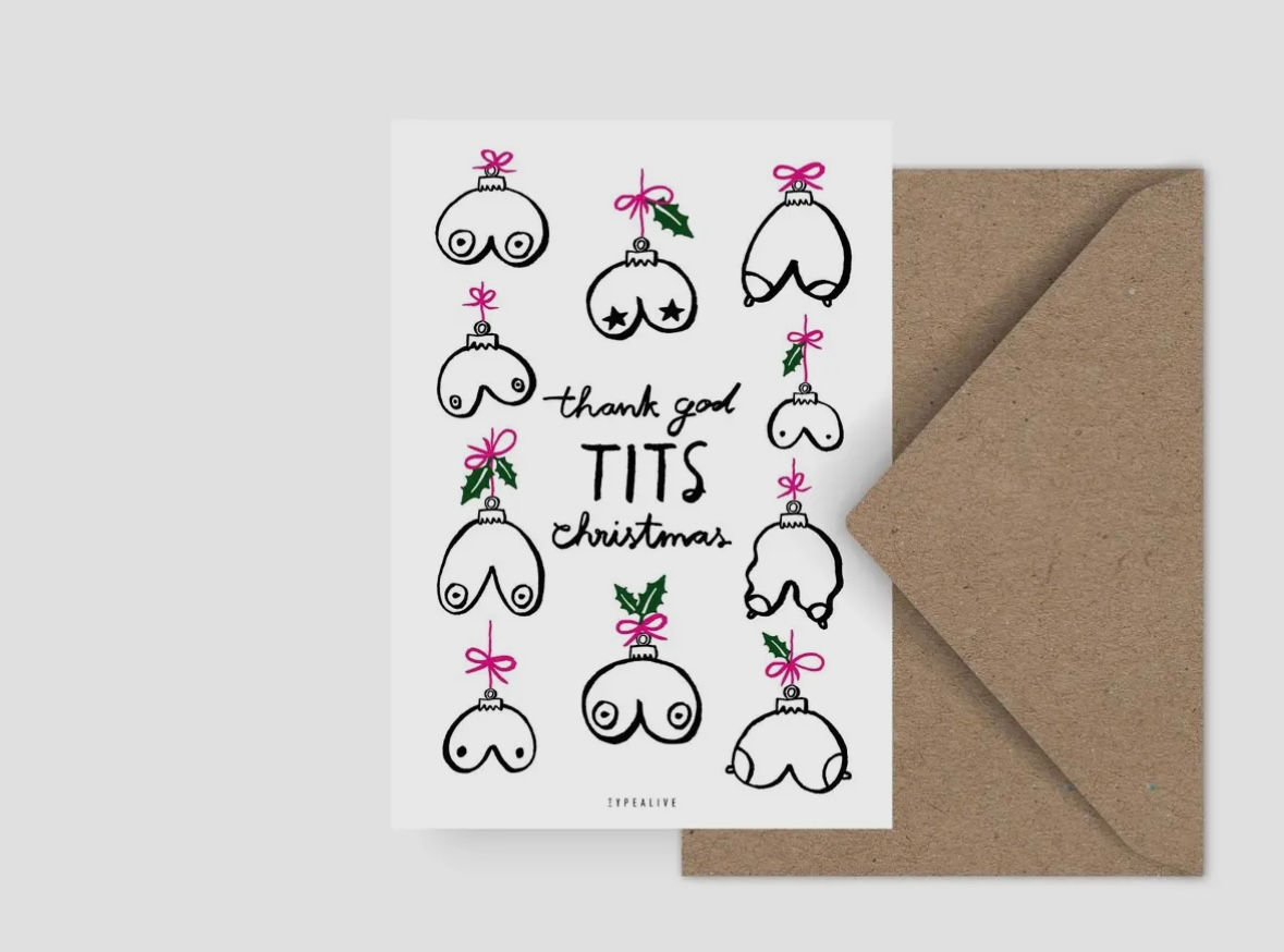 Cartolina di Natale - Tits Edition