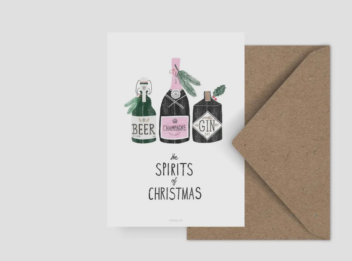 Cartolina di Natale - Alcol Edition