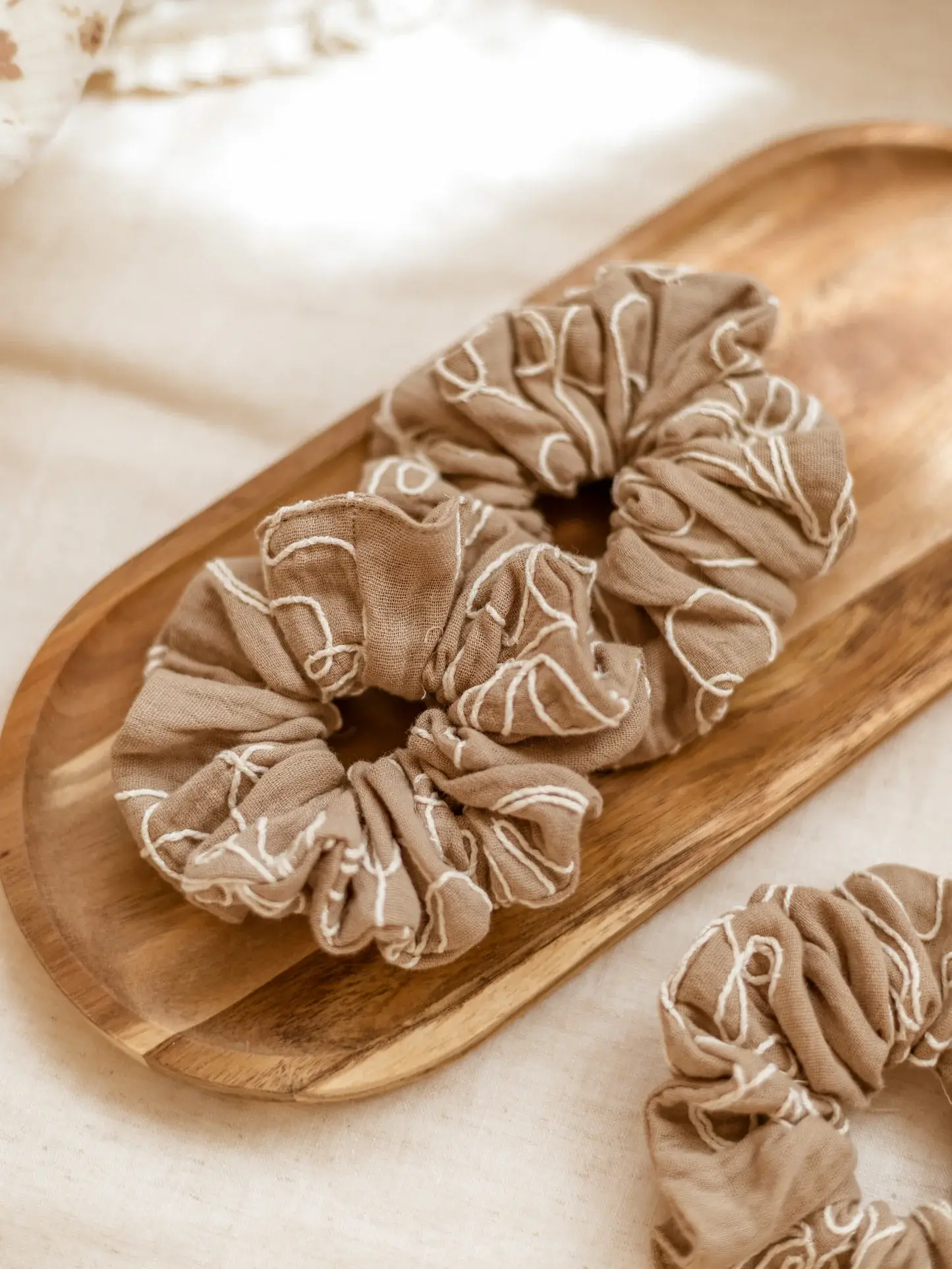 Scrunchie, fatto a mano, handmade, elastico, 100% cotone