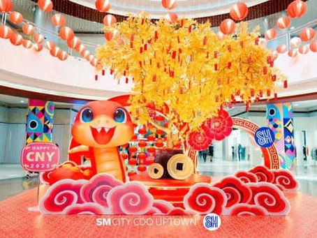 🎉🧧Celebrate the Year of the Wooden Snake with good fortune and prosperity at SM CDO Downtown, SM City CDO Uptown, and SM City Butuan!
