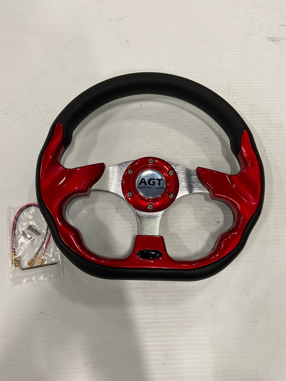Thumbnail: Recing Steering Wheel with Adapter - Colorful