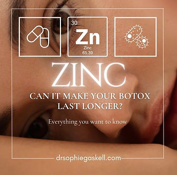 Zinc, could it really make your botox last longer?