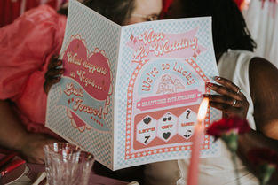 A Vegas themed weekend and destination wedding newspaper