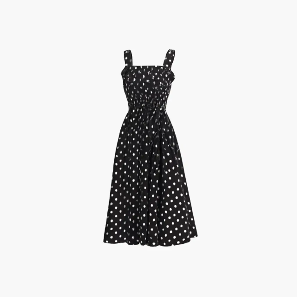 Vestido de Bolinhas Preto