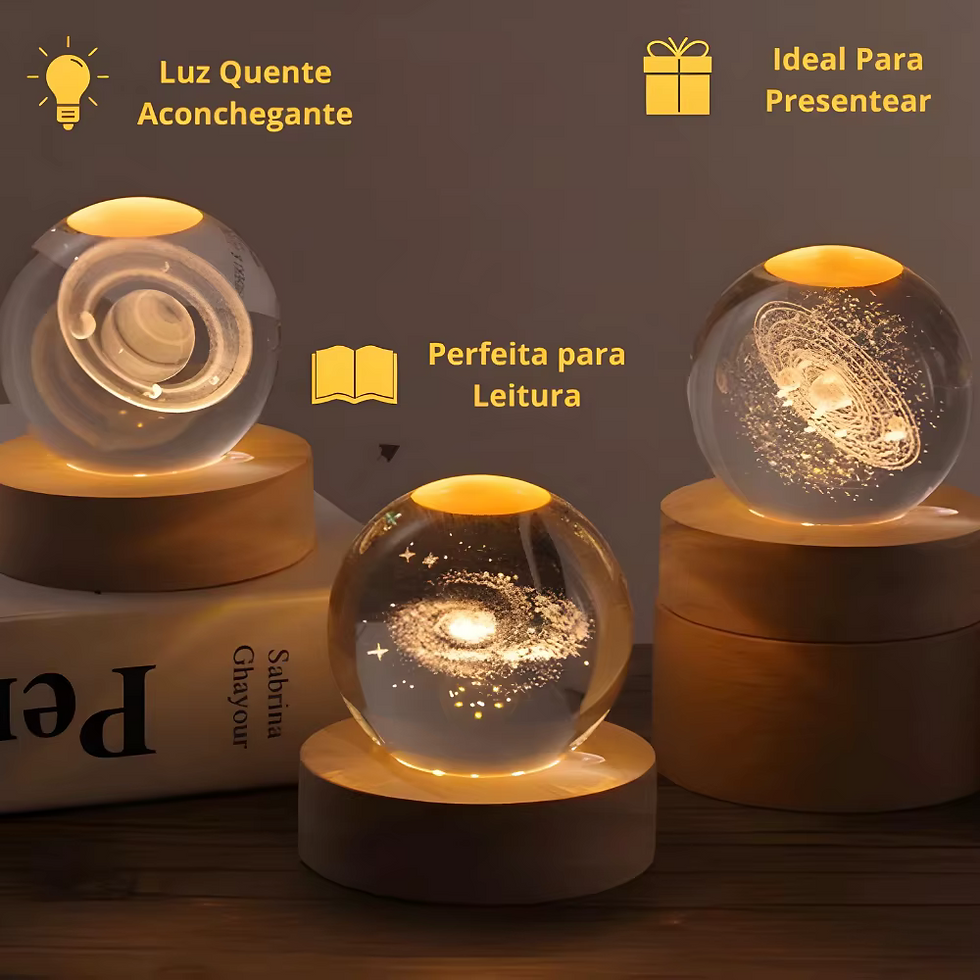 Miniatura: Luminária Cristal Planeta LED