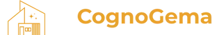 Logotipo Cognogema com ícone de casa estilizada dourada (AP21:2)
