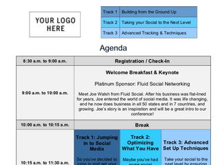 Event Agenda Sample & Tips