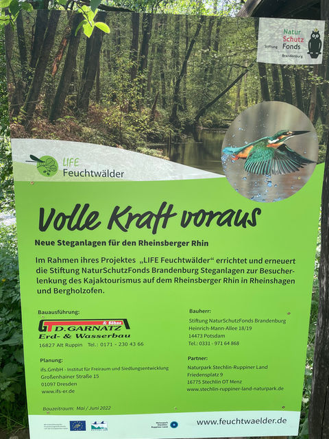 Projektbeschreibung Steganlagen Rheinsberger Rhin