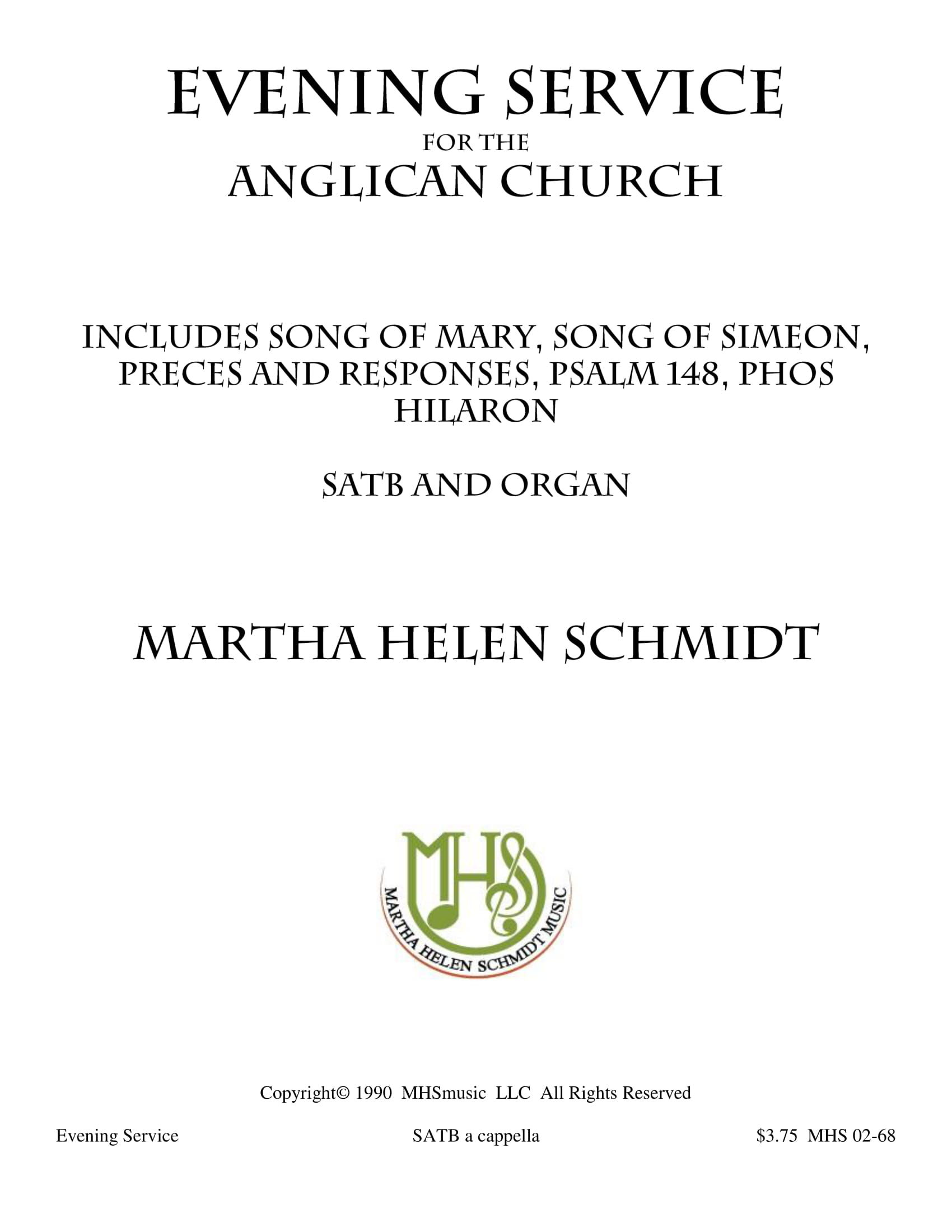 Evening Service (for the Anglican Church)