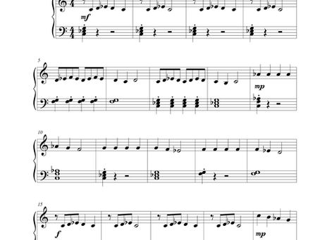"The Mysterious Valentine" (Easy Piano, FREE PDF)