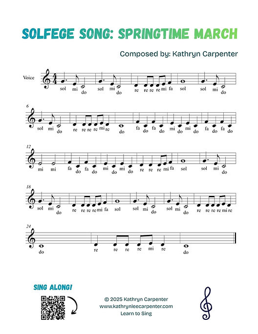 Solfege Song: Springtime March