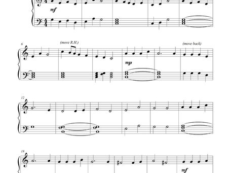 "Dong! Christmas Bells are Singing: Easy Christmas Piano, FREE PDF)"