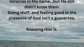 God's Presense Makes Everyone Feel Good