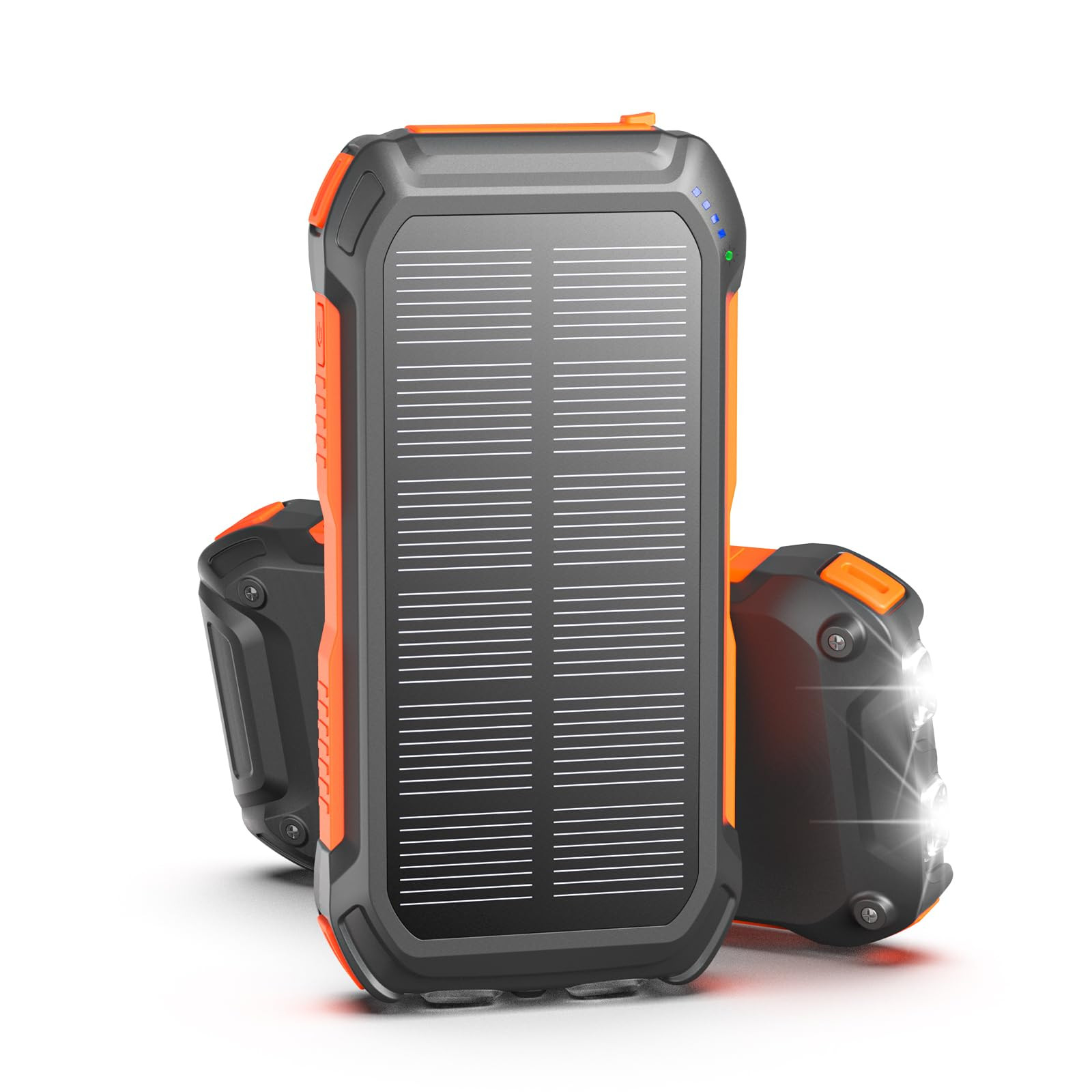 Bilivein Solar Power Bank 26800mAh Solar Charger 15W Fast Charging USB C Solar P