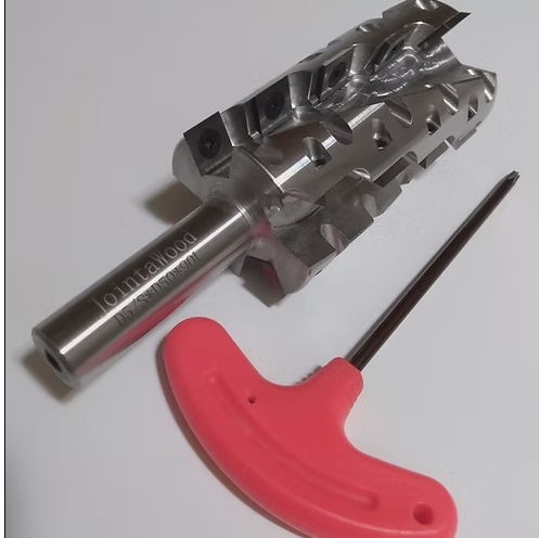 Jointer/milling CNC bit with carbide inserts
