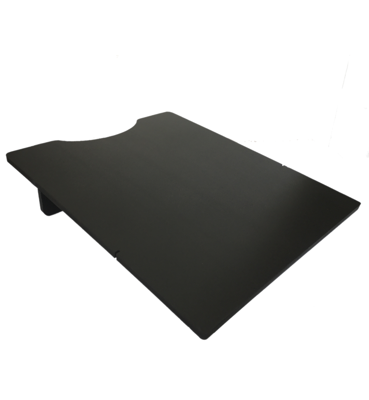 Vassoio di uscita in forex nero sagomato