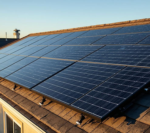 Rooftop solar panels on a modern home.jpg