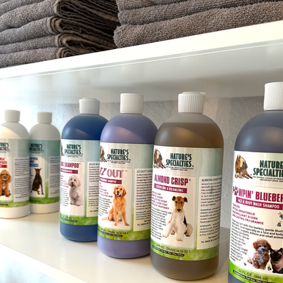 Detailaufnahme von Hunde-Shampoo, Nature Specialties