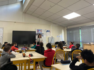 Montigny-lès-Cormeilles : intervention à l'école primaire George Braque