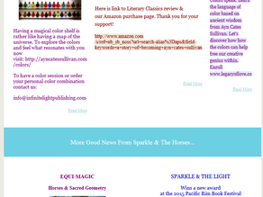 Good News From Ayn Cates Sullivan & Infinite Light Publishing
