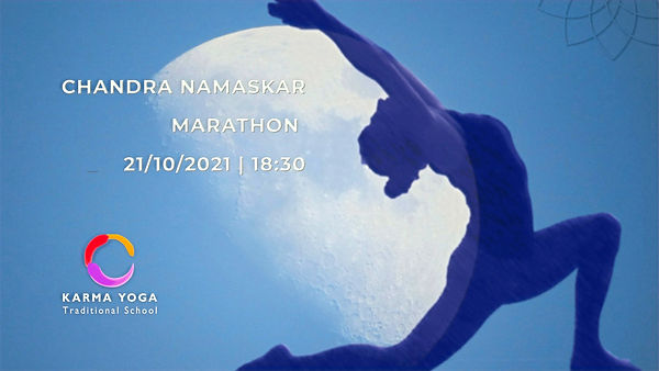 Chndra namaskar marathon Karma Yoga Traditional School Tassos Antonopoulos Narayana Yoga T