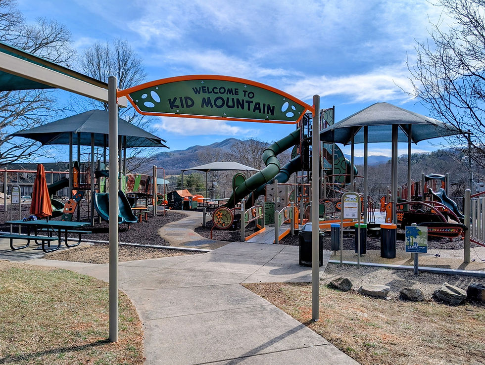 Kid Mountain playground in Burnsville, NC