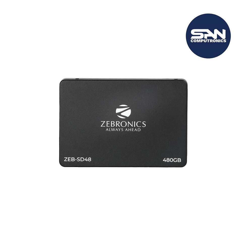 Zebronics ZEB-SD48 480GB 2.5 inch(6.3cm) Solid State Drive (SSD), with SATA III Interface, 6Gb/s, Fast Performance, Ultra Low