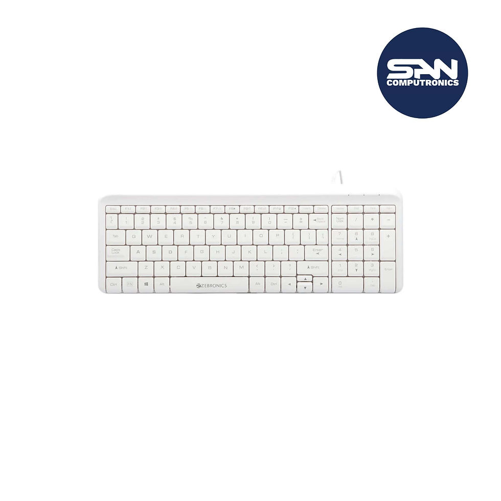 ZEBRONICS Zeb-Glide USB Wired Multimedia Keyboard for PC/Laptop with Rupee Symbol Key, Plug & Play, Gold Plated USB Connector