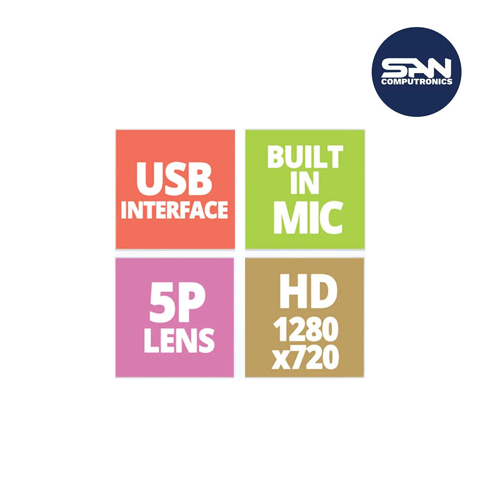 ZEBRONICS ZEB-CRISP PRO Webcam  (Black, Orange)