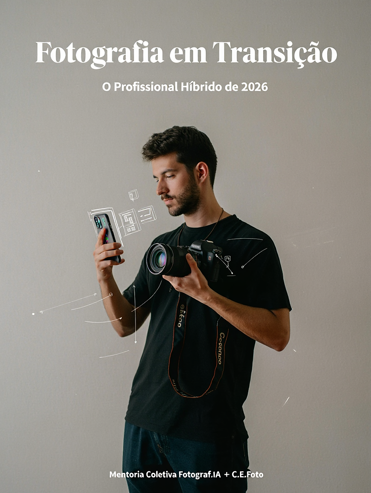 Mentoria Coletiva Fotograf.IA+C.E.Foto | Fotografia em Transição: O Profissional Híbrido de 2026