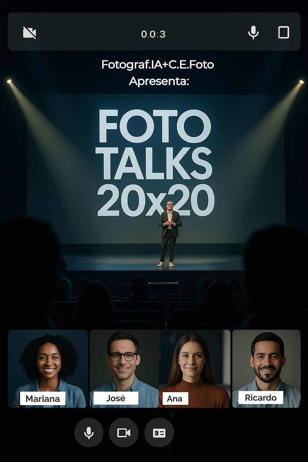 Foto Talks 20x20: congresso exclusivo para membros Fotograf.IA+C.E.Foto
