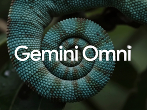 Imagem conceitual sobre o Gemini Omni e o avanço da inteligência artificial multimodal, mostrando a integração entre fotografia, vídeo, áudio e texto no fluxo de criação visual.