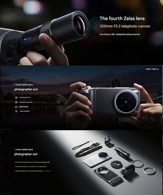 O kit fotográfico da vivo X200 Ultra eleva o smartphone a um novo