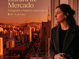 fotógrafa analisando cidade de São Paulo à noite reflexão sobre mercado fotografia e inteligência artificial