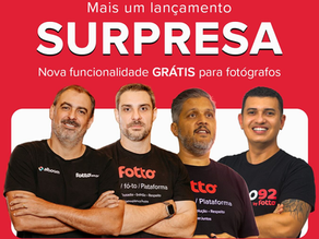 Fotto com novidades quentes nesta quinta às 18h, uma nova funcionalidade gratuita para fotógrafos