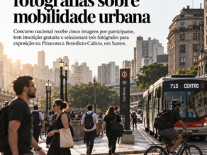 Prêmio Benedicto Calixto 2026 para fotografias sobre mobilidade urbana