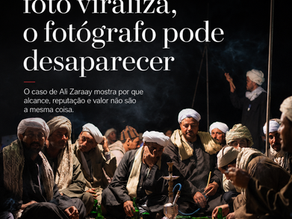 Fotografia de Ali Zaraay usada em arte do Momento R.U.M.O. sobre alcance, viralização, autoria e valor para fotógrafos