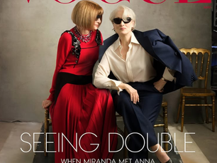 Anna Wintour aparece pela primeira vez na capa da Vogue ao lado de Meryl Streep em ensaio de Annie Leibovitz
