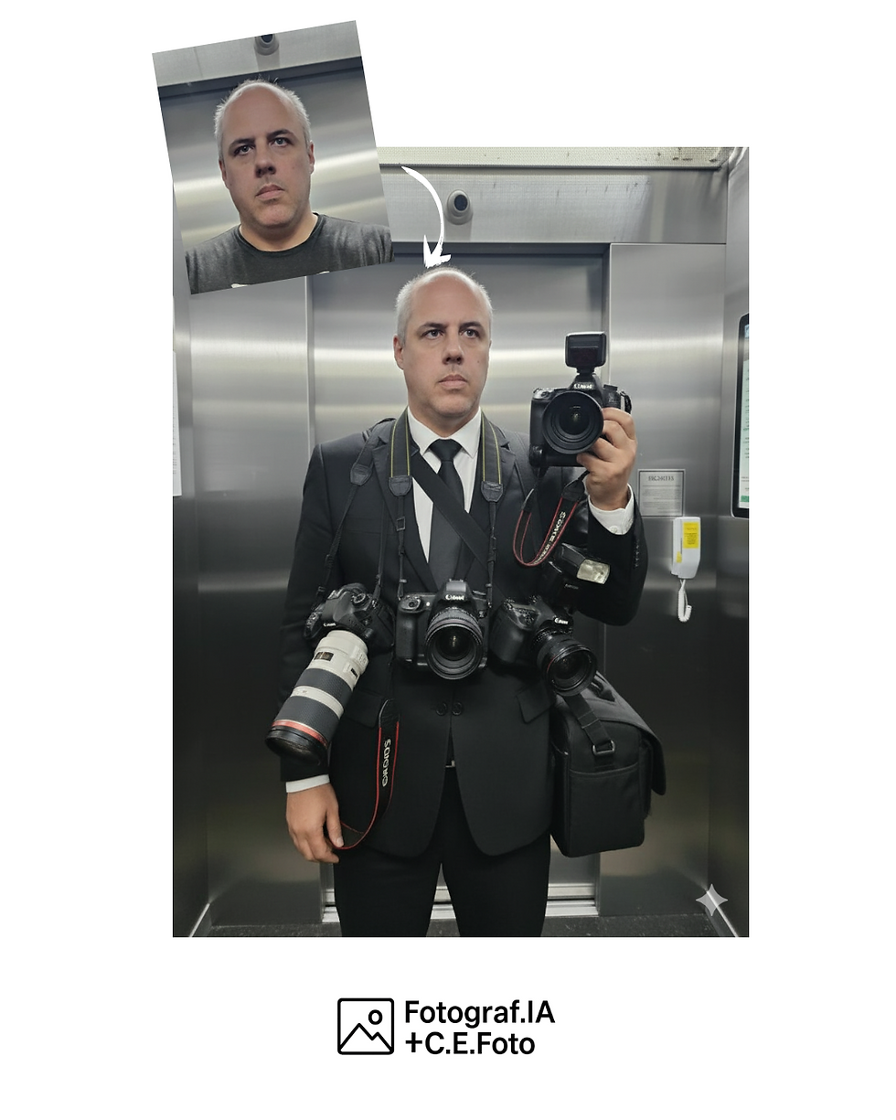 Selfie no elevador vira qualquer coisa...