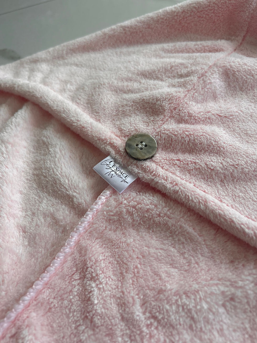 Serviette pour les cheveux en microfibre | Rose.