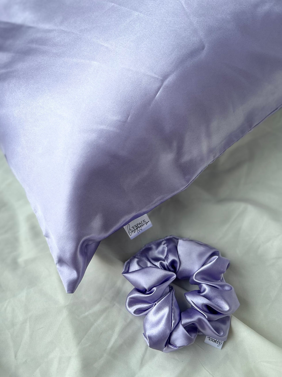 Taie d’Oreiller en Satin | Lilas