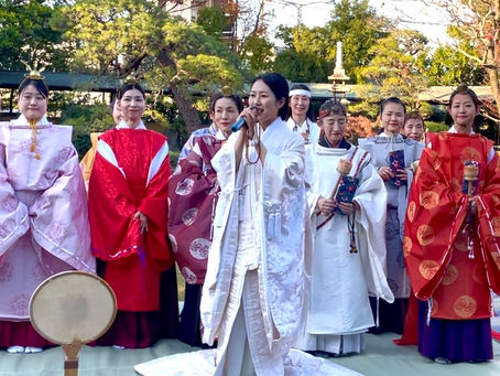 柴又帝釈天様にて舞奉納