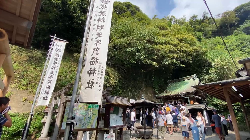 銭洗弁財天様の本祭にて舞奉納