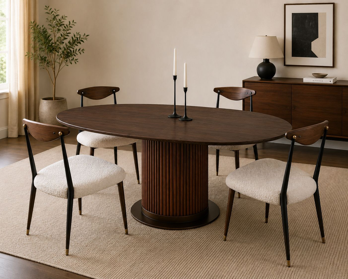 4 Stunning District Eight Vicuna Dining Chairs