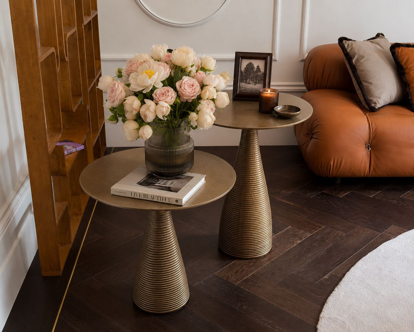 Pair of Vintage Ritz Brass Side tables